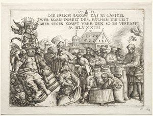 Illustration des proverbes XI (Les thésauriseurs de grain)