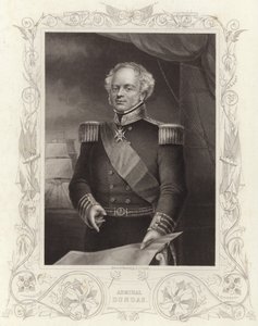 Amiral Dundas (gravure) - Daniel John. Pound