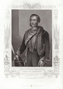Portrait de James Brudenell, comte de Cardigan (gravure) - Daniel John. Pound