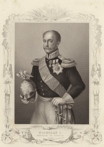 Tsar Nicolas Ier, empereur de Russie (gravure) - Daniel John. Pound