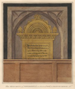 Plaque de laiton pour John Burnell de l