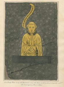 Plaque de laiton, non identifiée de l