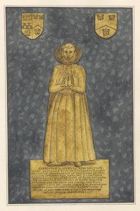 Plaque de laiton pour Elizabeth Harvey de l