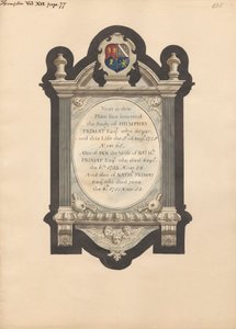 Mémorial à Humphry Primat, Nathaniel et Ann Primat de l