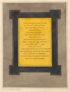 Mémorial à John et Ann Goodwin et leur fils Mathew de l