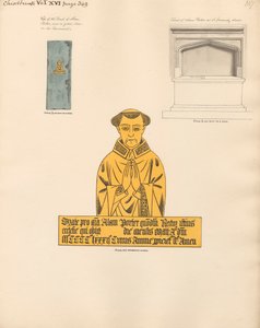 Tombe et plaque de cuivre d