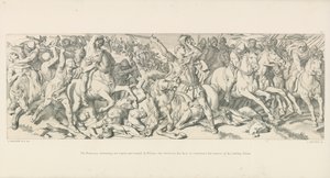 Les Normands, en retraite, sont arrêtés et retournés par Guillaume, qui dévoile son visage pour contrer la rumeur de sa chute - Daniel Maclise