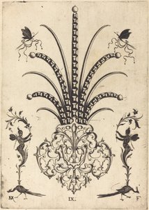 Broche avec Pierres de Table, Papillons en Haut, et Paons et Hermès en Bas - Daniel Mignot