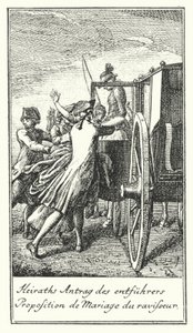 Proposition de mariage du ravisseur - Daniel Nikolaus (after) Chodowiecki