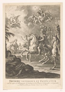 Représentation allégorique avec Frédéric le Grand à cheval - Daniel Nikolaus Chodowiecki