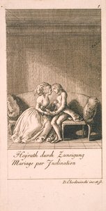 Motifs de mariage et leurs conséquences. Bl. 1 - Daniel Nikolaus Chodowiecki