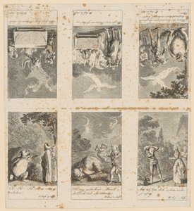 Feuilles 4-9 pour « La Tempête » de Shakespeare - Daniel Nikolaus Chodowiecki