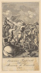 Planche 2 des « Scènes de guerre brandebourgeoises » - Daniel Nikolaus Chodowiecki