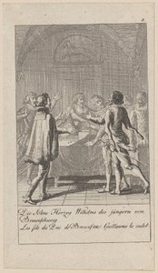 Planche 4 de la série «Histoire médiévale et moderne» - Daniel Nikolaus Chodowiecki