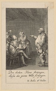 Planche 6 pour le « Roi Henri IV » de Shakespeare - Daniel Nikolaus Chodowiecki