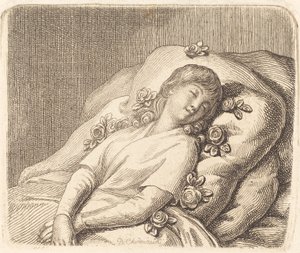 Rêver sur des roses - Daniel Nikolaus Chodowiecki