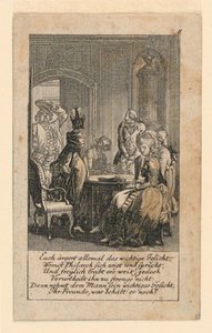 Pomposité, illustration pour « Königl: Grosbrit [anische] Genealogischer Kalender auf das 1780 Jahr Lauenberg bey J.G. Berenberg »