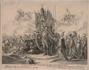 Prince Alexandre Mikhaïlovitch Golitsyne au siège de la forteresse de Khotyn, 1769 - Daniel Nikolaus Chodowiecki