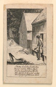 Le Dévot de la Solitude, Illustration pour "Königl: Grosbrit [anische] Genealogischer Kalender auf das 1780 Jahr Lauenberg bey J.G. Berenberg" - Daniel Nikolaus Chodowiecki