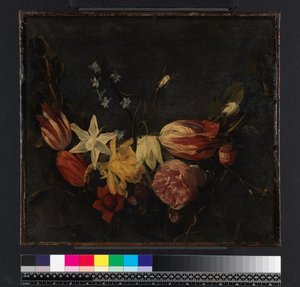 Guirlande de fleurs, avant 1661