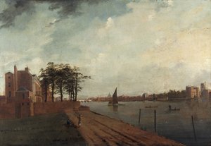 Palais de Lambeth depuis Millbank, 1808