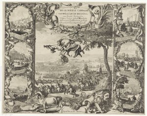 Victoires du roi Guillaume III en Irlande (moitié supérieure), 1690