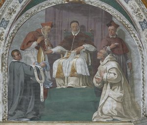 Le Pape approuvant l