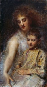 Portrait de la princesse Ada Troubetzkoy avec son fils Louis