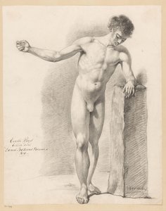 Homme nu debout, vu de face (1er prix 1818) - Daniël Batavus Voorman