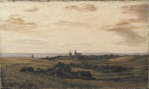 Vue vers Assens à Funen. Au loin la côte du Schleswig