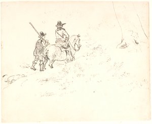 Un cavalier suivi d
