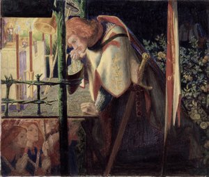 Sir Galahad à la chapelle en ruine, 1859