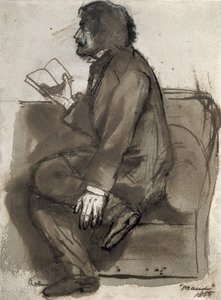 Tennyson lisant "Maud", 1855