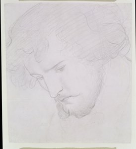 La semence de David - Étude pour David, 1859-1862 - Dante Gabriel Charles Rossetti