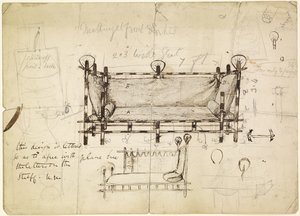 Deux dessins pour un canapé, c.1861-62 - Dante Gabriel Charles Rossetti