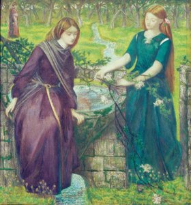 La Vision de Rachel et Léa par Dante - Dante Gabriel Charles Rossetti