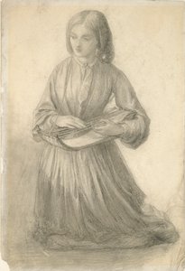 Elizabeth Siddal jouant d
