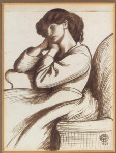 Mme William Morris - Dante Gabriel Charles Rossetti