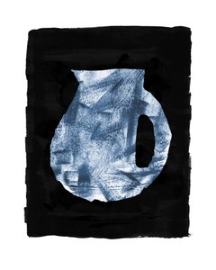 Nature morte avec cruche indigo