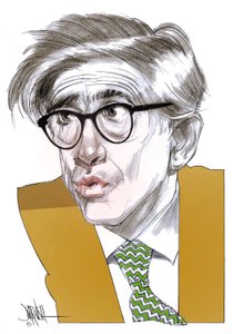 Franco Debenedetti (dessin numérique au crayon de couleur) - Dariush Radpour