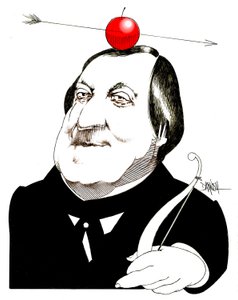Gioachino Rossini, 2024 (dessin numérique au crayon de couleur) - Dariush Radpour