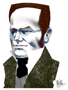 Max Stirner , 2016 (dessin numérique au crayon de couleur)