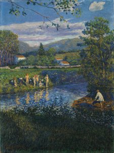 Baignade à Rentería - Darío de Regoyos
