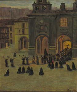 Matinée du vendredi saint à Orduña - Darío de Regoyos