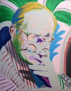 Hockney prend une pause, 2013 (acrylique sur toile)