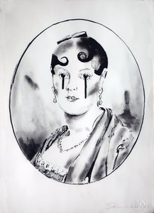 Ingre Girl 4, 2003 (encre sur papier)