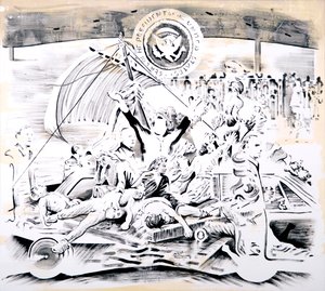 Nixon, 2018 (huile sur toile) - Darren Coffield
