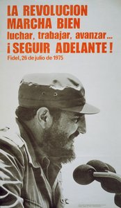 Affiche avec Fidel Castro