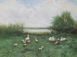 Canards et canetons - David Adolph Constant Artz