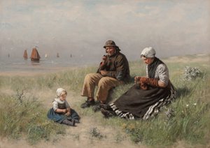 Sur le sable à Scheveningen